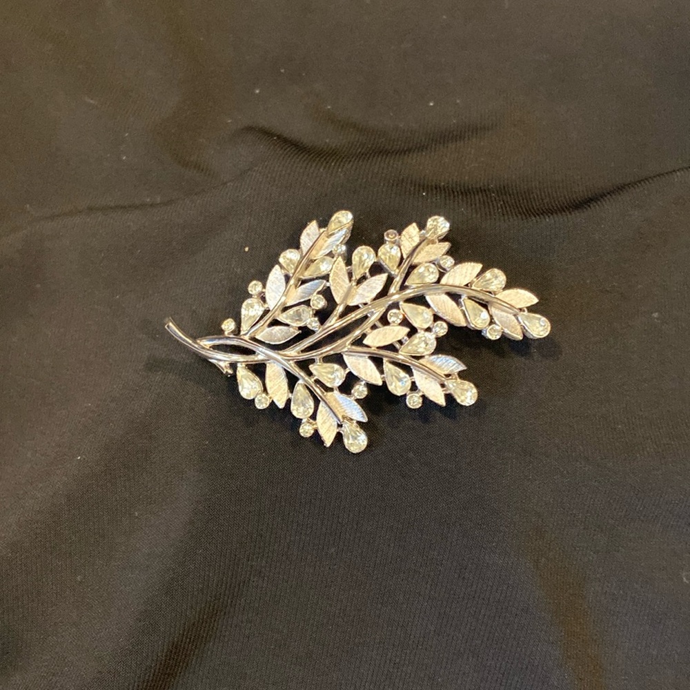 Silver tone brooch. .   Estate sale piece